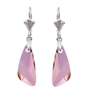 Swarovski kristály fülbevaló -23mm-es wing  több színben , Ékszer, Lógó fülbevaló, Fülbevaló, Ékszerkészítés, Gyöngyfűzés, gyöngyhímzés, Meska
