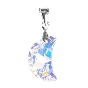 Swarovski kristály medál -16mm-es hold több színben - ékszer - nyaklánc - medál - Meska.hu