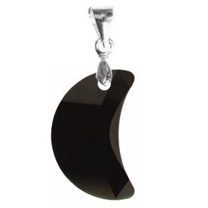 Swarovski kristály medál -20mm-es hold több színben - ékszer - nyaklánc - medál - Meska.hu