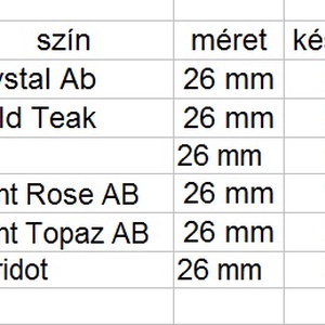 Ékszerkellék: Swarovski levél 26mm-es több színben SW6735 - kellékek & szerszámok - gyöngyfűzés kellékek - swarovski kristályok - Meska.hu