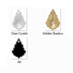 Swarovski kristály medál -50mm-es barokk  több színben  - ékszer - nyaklánc - medál - Meska.hu