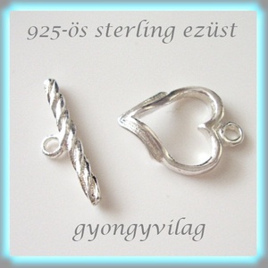 925-ös  ezüst T lánckapocs  ELK T 13, Kellékek & szerszámok, Gyöngyfűzés kellékek, Egyéb alkatrész, Ékszerkészítés, Ékszerkészítés, MESKA