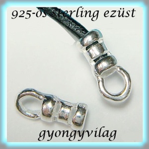 925-ös ezüst  lánckapocsvég 1mm-es 2db/cs ELK V 04-1 - gyöngy, ékszerkellék - egyéb alkatrész - Meska.hu
