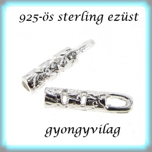 925-ös ezüst  lánckapocsvég 1mm-es 2db/cs ELK V 11 - kellékek & szerszámok - gyöngyfűzés kellékek - egyéb alkatrész - Meska.hu