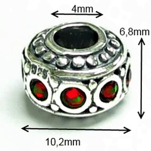 925-ös sterling ezüst medál / pandora EM-P 06 - kellékek & szerszámok - gyöngyfűzés kellékek - fém köztesek - Meska.hu