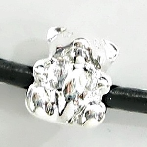 925-ös sterling ezüst medál / pandora EM-P 17 - gyöngy, ékszerkellék - fém köztesek - Meska.hu