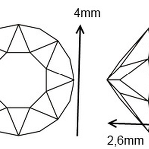  Swarovski rivoli ragasztható 20db/cs 4mm  - kellékek & szerszámok - gyöngyfűzés kellékek - swarovski kristályok - Meska.hu