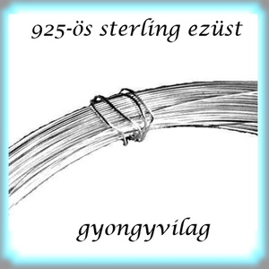  925-ös ezüst huzal  soft (lágy)   EH 0,6mm-es 1cm  - gyöngy, ékszerkellék - egyéb alkatrész - Meska.hu