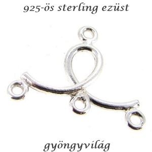  925-ös finomságú sterling ezüst kandeláber/ továbbépíthető köztes /tartó elem EKA 36  - gyöngy, ékszerkellék - egyéb alkatrész - Meska.hu