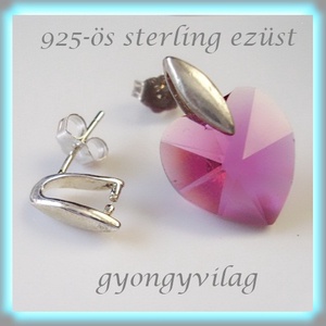 925-ös sterling ezüst ékszerkellék: fülbevaló kapocs, bedugós EFK B 18, Kellékek & szerszámok, Ékszerkellék, Fülbevaló kapocs, Ékszerkészítés, Ékszerkészítés, MESKA