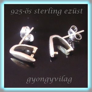 925-ös sterling ezüst ékszerkellék: fülbevaló kapocs, bedugós EFK B 18 - kellékek & szerszámok - ékszerkellék - fülbevaló kapocs - Meska.hu