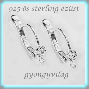 925-ös sterling ezüst ékszerkellék: fülbevaló kapocs, biztonsági-francia kapcsos EFK K 10, Kellékek & szerszámok, Ékszerkellék, Fülbevaló kapocs, Ékszerkészítés, MESKA
