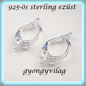 925-ös sterling ezüst ékszerkellék: fülbevaló kapocs, biztonsági-francia kapcsos EFK K 10 - kellékek & szerszámok - ékszerkellék - fülbevaló kapocs - Meska.hu