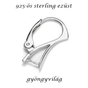 925-ös sterling ezüst ékszerkellék: fülbevaló kapocs, biztonsági-francia kapcsos EFK K 15, Kellékek & szerszámok, Ékszerkellék, Fülbevaló kapocs, Ékszerkészítés, Ékszerkészítés, MESKA