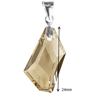Swarovski kristály medál -24mm-es DE-ART  több színben  - ékszer - nyaklánc - medál - Meska.hu
