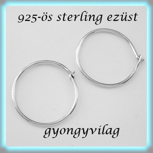  925-ös ezüst fülbevaló kapocs biztonsági kapoccsal EFK K 07-16 - kellékek & szerszámok - ékszerkellék - fülbevaló kapocs - Meska.hu