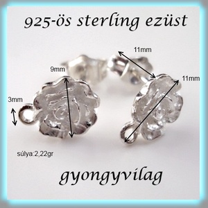 925-ös ezüst fülbevaló kapocs EFK B 03-9 - gyöngy, ékszerkellék - egyéb alkatrész - Meska.hu 925-ös ezüst fülbevaló kapocs EFK B 03-9 - gyöngy, ékszerkellék - egyéb alkatrész - Meska.hu
