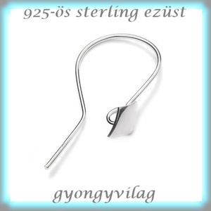 925-ös finomságú sterling ezüst fülbevaló kapocs EFK A 49 - gyöngy, ékszerkellék - egyéb alkatrész - Meska.hu 925-ös finomságú sterling ezüst fülbevaló kapocs EFK A 49 - gyöngy, ékszerkellék - egyéb alkatrész - Meska.hu