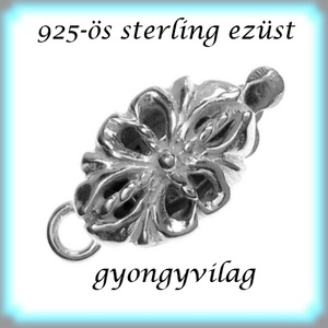 925-ös ezüst 1soros lánckapocs ELK 1S 33 - Meska.hu