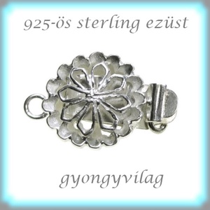 925-ös ezüst 1soros lánckapocs ELK 1S 34 - gyöngy, ékszerkellék - egyéb alkatrész - Meska.hu
