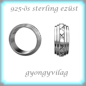 925-ös sterling ezüst ékszerkellék: köztes / gyöngy / dísz  EKÖ 67, Kellékek & szerszámok, Gyöngyfűzés kellékek, Fém köztesek, Ékszerkészítés, Ékszerkészítés, MESKA