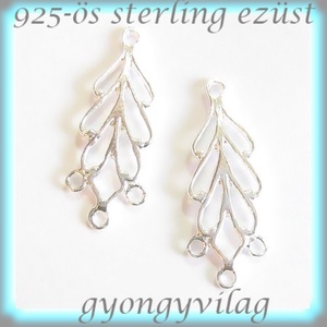 925-ös finomságú sterling ezüst kandeláber/ továbbépíthető köztes /tartó elem  EKA 46 - gyöngy, ékszerkellék - egyéb alkatrész - Meska.hu