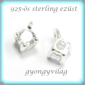925-ös finomságú sterling ezüst kandeláber/ továbbépíthető köztes /tartó elem EKA 48 - gyöngy, ékszerkellék - egyéb alkatrész - Meska.hu 925-ös finomságú sterling ezüst kandeláber/ továbbépíthető köztes /tartó elem EKA 48 - gyöngy, ékszerkellék - egyéb alkatrész - Meska.hu