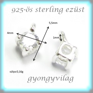 925-ös finomságú sterling ezüst kandeláber/ továbbépíthető köztes /tartó elem EKA 48 - gyöngy, ékszerkellék - egyéb alkatrész - Meska.hu 925-ös finomságú sterling ezüst kandeláber/ továbbépíthető köztes /tartó elem EKA 48 - gyöngy, ékszerkellék - egyéb alkatrész - Meska.hu