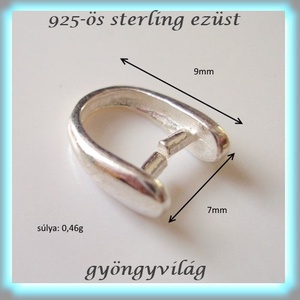 925-ös ezüst medálkapocs EMK 12-2 - gyöngy, ékszerkellék - egyéb alkatrész - Meska.hu 925-ös ezüst medálkapocs EMK 12-2 - gyöngy, ékszerkellék - egyéb alkatrész - Meska.hu