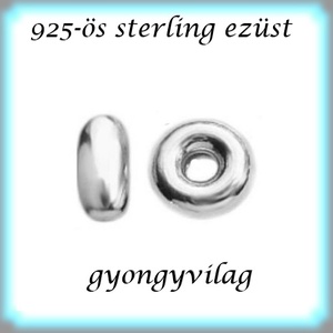 925-ös ezüst köztes / gyöngy / dísz EKÖ 77, Kellékek & szerszámok, Gyöngyfűzés kellékek, Fém köztesek, Ékszerkészítés, MESKA