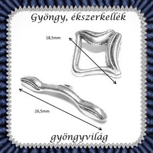Ékszerkellék: lánckapocs BLK-T01 T kapocs 3 szett - kellékek & szerszámok - gyöngyfűzés kellékek - egyéb alkatrész - Meska.hu