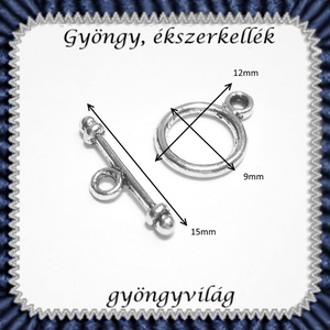 Ékszerkellék: lánckapocs BLK-T02 T kapocs 5szett - kellékek & szerszámok - gyöngyfűzés kellékek - egyéb alkatrész - Meska.hu