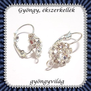 Biztonsági kapccsos fülbevaló alap 1 pár BFK-K04e - kellékek & szerszámok - gyöngyfűzés kellékek - egyéb alkatrész - Meska.hu