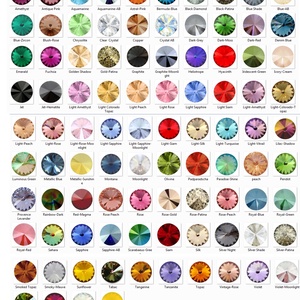 Swarovski rivoli ragasztható   1db/cs  12mm  - kellékek & szerszámok - gyöngyfűzés kellékek - swarovski kristályok - Meska.hu