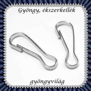 Ékszerkellék: lánckapocs BLK-1S-02  karabiner 20 db, Kellékek & szerszámok, Gyöngyfűzés kellékek, Egyéb alkatrész, Ékszerkészítés, MESKA