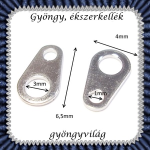 Ékszerkellék: lánckapocs BLK-V03 vég / láncvég 25 db - kellékek & szerszámok - gyöngyfűzés kellékek - egyéb alkatrész - Meska.hu