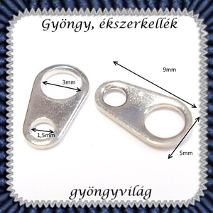 Ékszerkellék: lánckapocs BLK-V04 vég / láncvég 25 db  - kellékek & szerszámok - gyöngyfűzés kellékek - egyéb alkatrész - Meska.hu