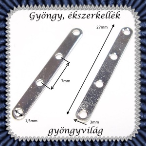 Ékszerkellék: köztes / díszítőelem / gyöngy BKÖ 4S 01e 20db/csomag - kellékek & szerszámok - gyöngyfűzés kellékek - fém köztesek - Meska.hu