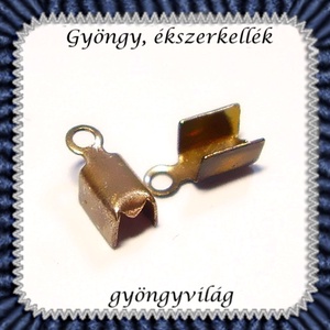 Ékszerkellék: lánckapocs BLK-V06  vég / bőr vég 24 db - kellékek & szerszámok - gyöngyfűzés kellékek - egyéb alkatrész - Meska.hu