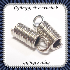 Ékszerkellék: lánckapocs BLK-V09-2 vég / bőr vég 20 db/cs, Kellékek & szerszámok, Gyöngyfűzés kellékek, Egyéb alkatrész, Ékszerkészítés, Mindenmás, Ékszerkészítés, MESKA