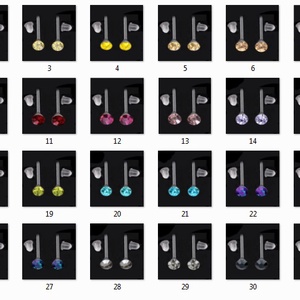 Kristály köves szilikon fülbevaló több színben SFSZ-SW01-4, Ékszer, Fülbevaló, Pötty fülbevaló, Ékszerkészítés, Gyöngyfűzés, gyöngyhímzés, Meska