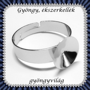 gyűrű alap, ragasztható  2db/csomag BGYA 02, Kellékek & szerszámok, Gyöngyfűzés kellékek, Egyéb alkatrész, Ékszerkészítés, Mindenmás, Ékszerkészítés, MESKA