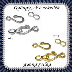 Ékszerkellék: lánckapocs BLK-1S-04 S-kapocs több színben, Kellékek & szerszámok, Gyöngyfűzés kellékek, Egyéb alkatrész, Ékszerkészítés, Mindenmás, Ékszerkészítés, MESKA