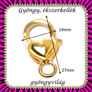 Ékszerkellék: lánckapocs BLK-1S-08 nagy méretű 2db - kellékek & szerszámok - gyöngyfűzés kellékek - egyéb alkatrész - Meska.hu