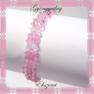 Swarovski kristály gyöngy karkötő bevizsgált 925-ös sterling ezüst kapoccsal SKE-SW03 c-lr - ékszer - karkötő - bogyós karkötő - Meska.hu