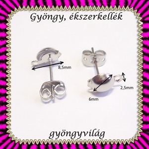 Bedugós fülbevaló alap 5 pár BFK-B05 E - gyöngy, ékszerkellék - egyéb alkatrész - Meska.hu Bedugós fülbevaló alap 5 pár BFK-B05 E - gyöngy, ékszerkellék - egyéb alkatrész - Meska.hu