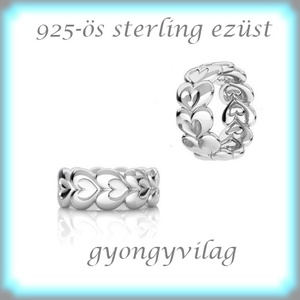 925-ös sterling ezüst ékszerkellék: köztes / gyöngy / dísz  EKÖ 78, Kellékek & szerszámok, Gyöngyfűzés kellékek, Fém köztesek, Ékszerkészítés, Ékszerkészítés, MESKA