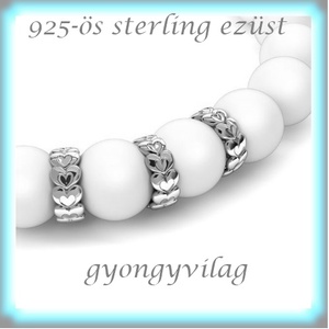 925-ös sterling ezüst ékszerkellék: köztes / gyöngy / dísz  EKÖ 78 - kellékek & szerszámok - gyöngyfűzés kellékek - fém köztesek - Meska.hu
