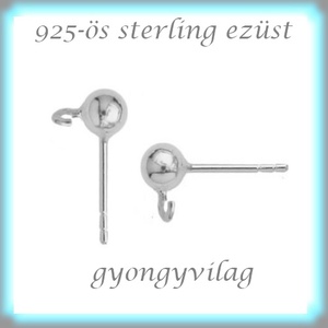925-ös ezüst fülbevaló kapocs EFK B 01-2-4 - gyöngy, ékszerkellék - egyéb alkatrész - Meska.hu 925-ös ezüst fülbevaló kapocs EFK B 01-2-4 - gyöngy, ékszerkellék - egyéb alkatrész - Meska.hu