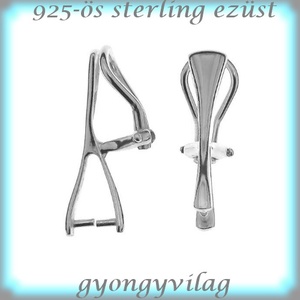 925-ös sterling ezüst ékszerkellék: fülbevaló kapocs, biztonsági-francia kapcsos, klipsz EFK KL 03 - gyöngy, ékszerkellék - egyéb alkatrész - Meska.hu